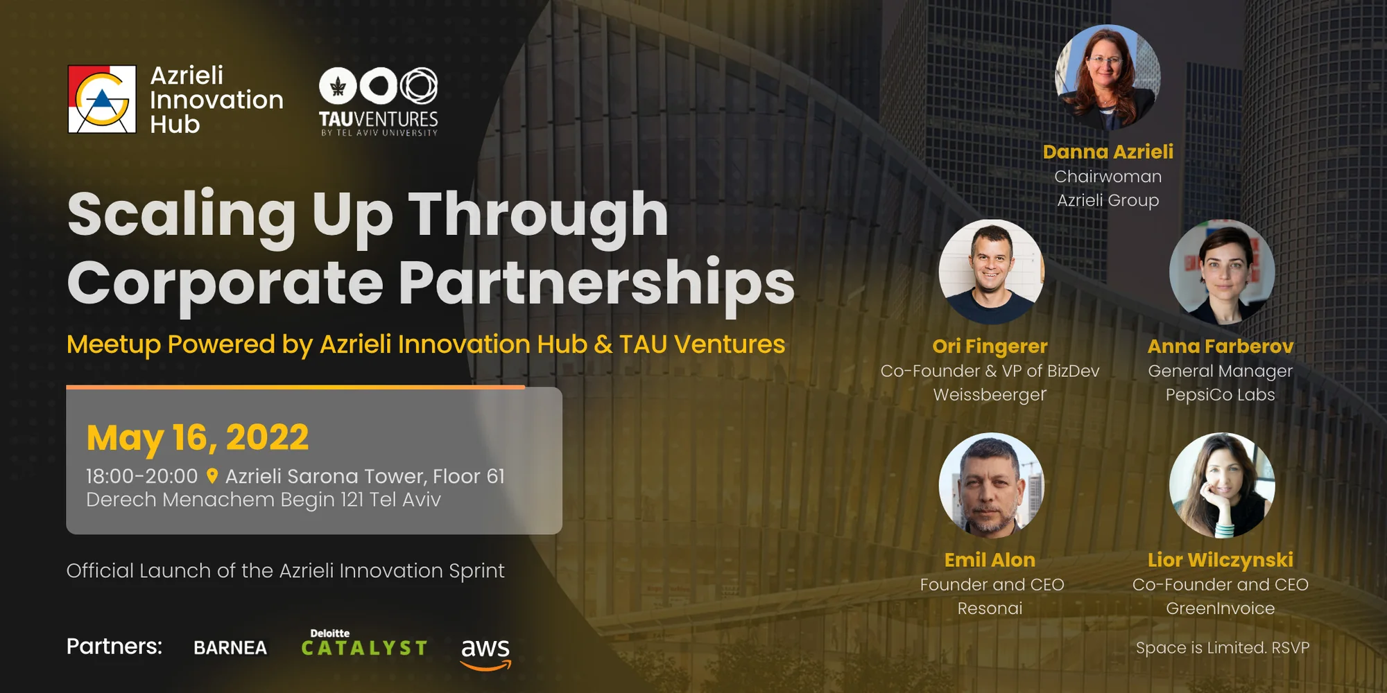 Scaling Up Through Corporate Partnerships event banner