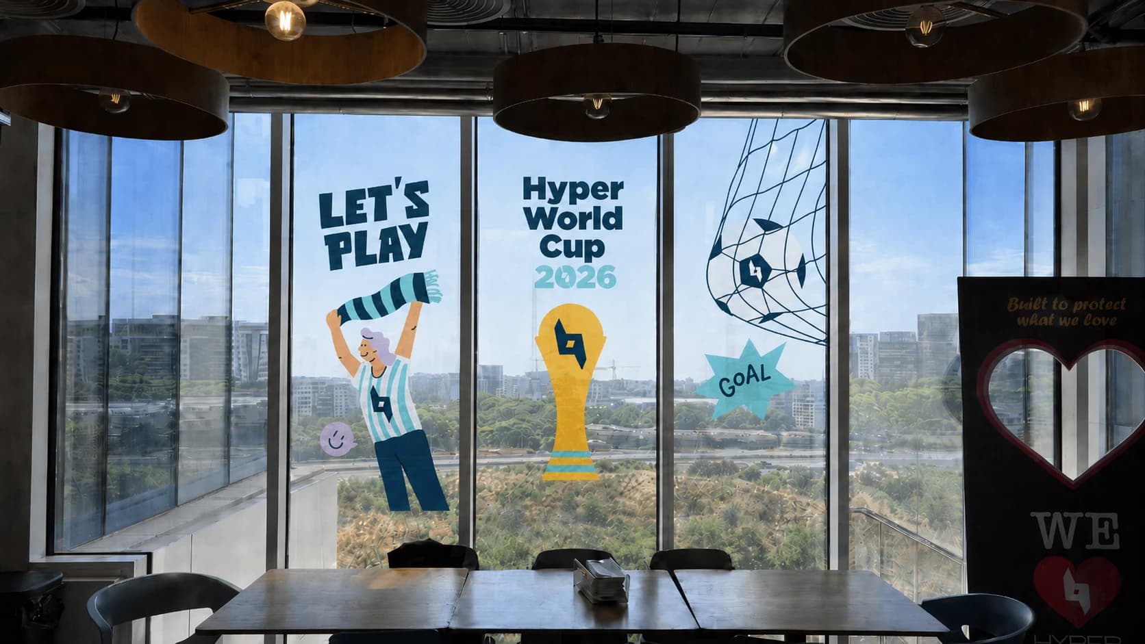 Let's Play, Hyper World Cup 2026 and Goal window graphics (mockup)