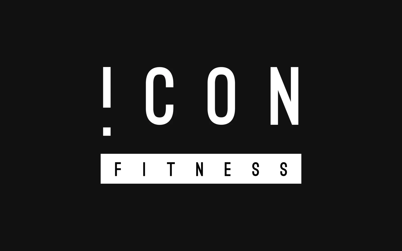 הלוגו של אייקון פיטנס עם שורת Fitness במסגרת